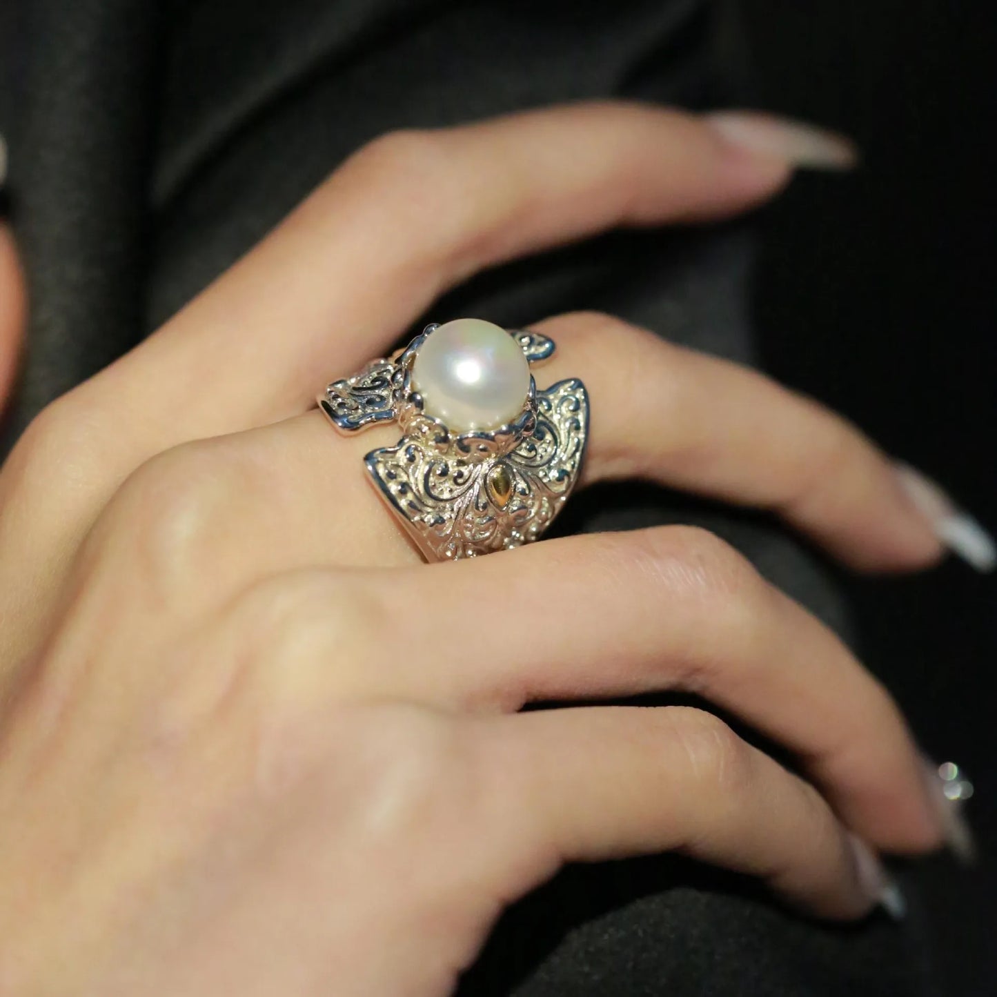 Bague Ancienne Perle