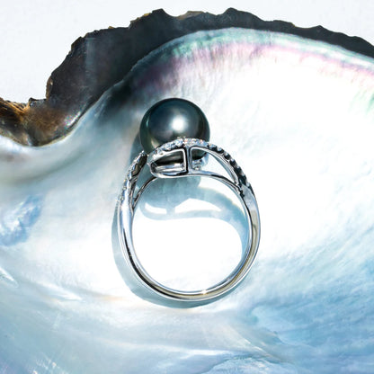 Bague Perle de Culture et Diamant