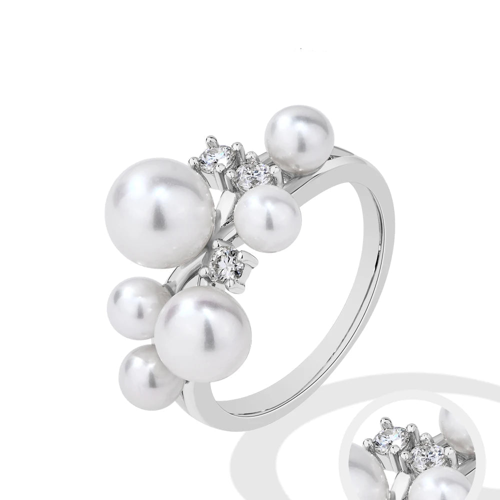 Bague Perle Moderne