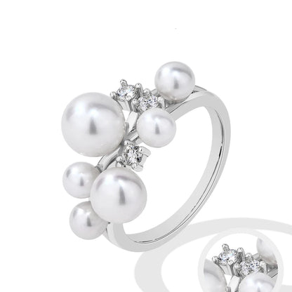 Bague Perle Moderne