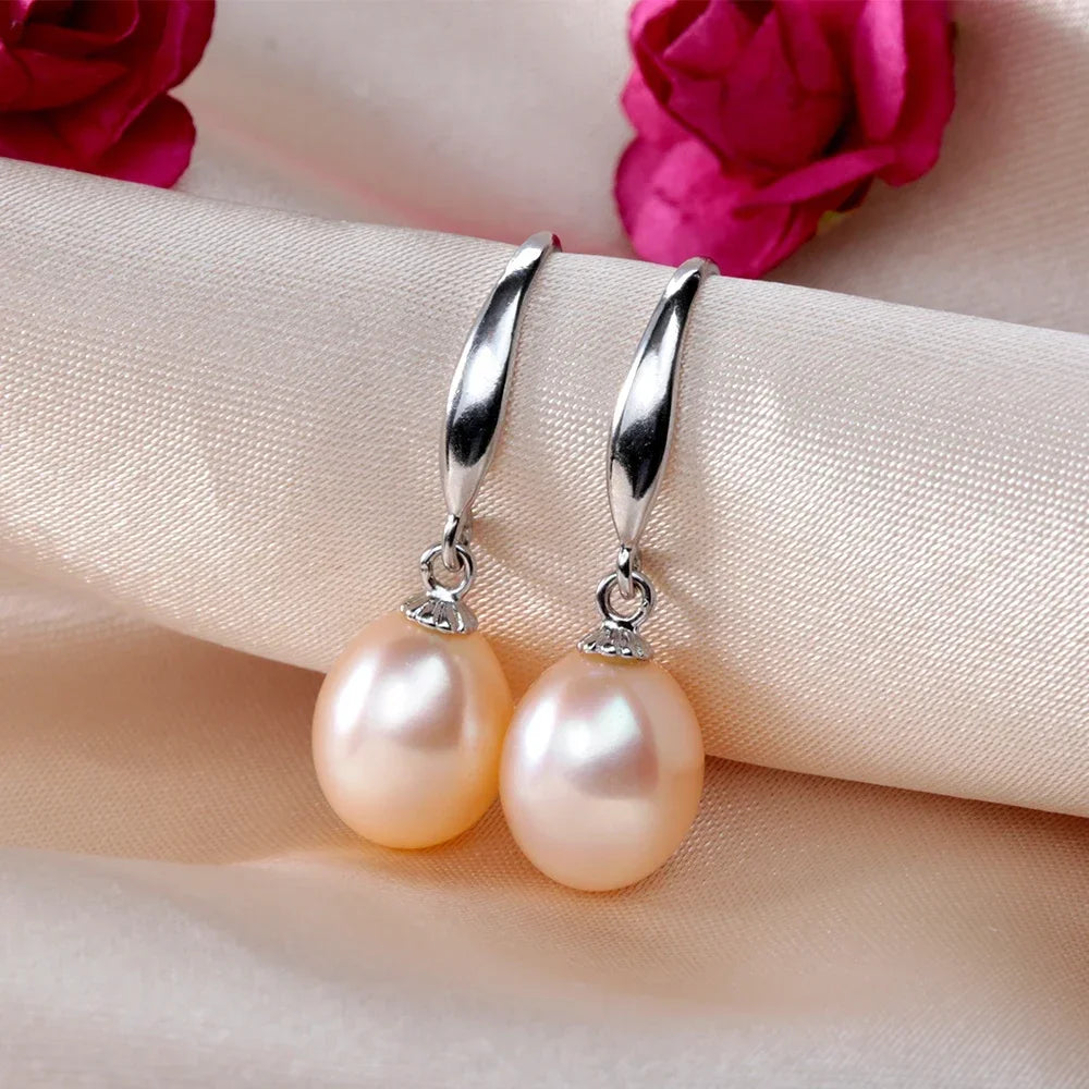 Boucle d'Oreille Perle Argent