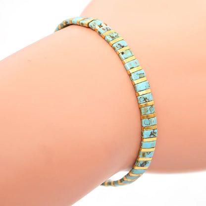 Bracelet Ete Perle Plate