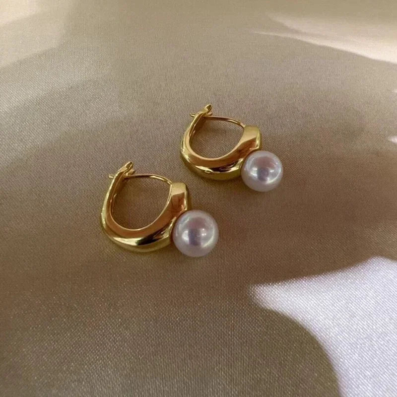 Boucle d'Oreille Perle Véritable