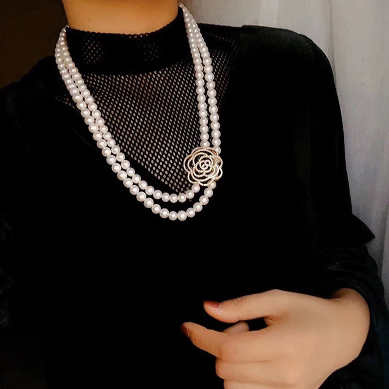 Collier Perle Fleur