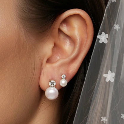 Boucle d'Oreille Perle Mariage