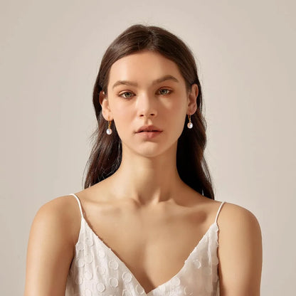 Boucle d'Oreille Perle d'Eau Douce