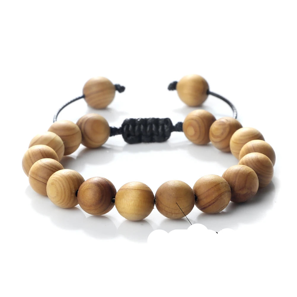 Bracelet Homme Perle Bois