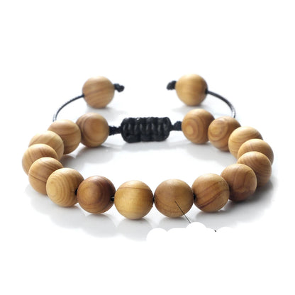 Bracelet Homme Perle Bois