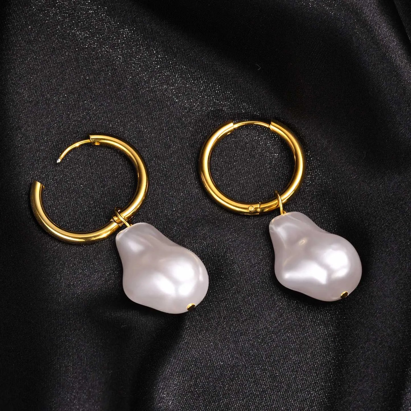Boucle d'Oreille Homme Perle