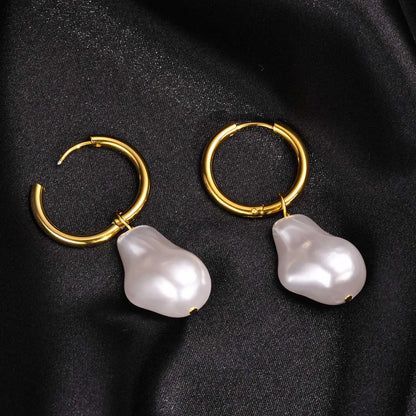 Boucle d'Oreille Homme Perle