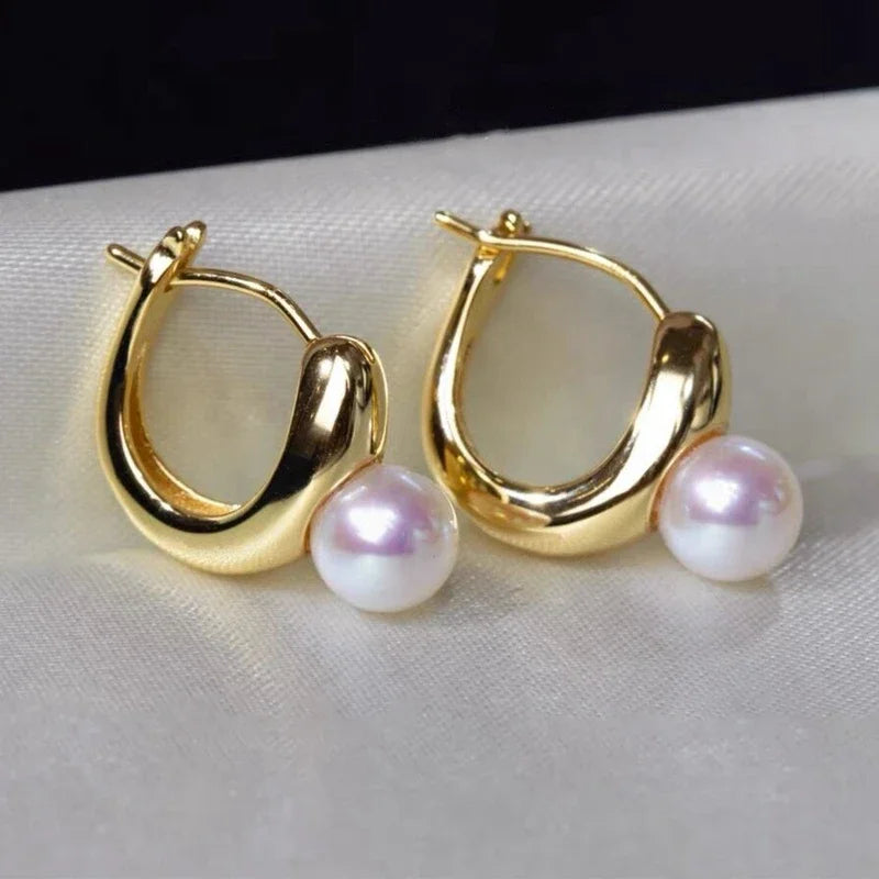 Boucle d'Oreille Perle Véritable