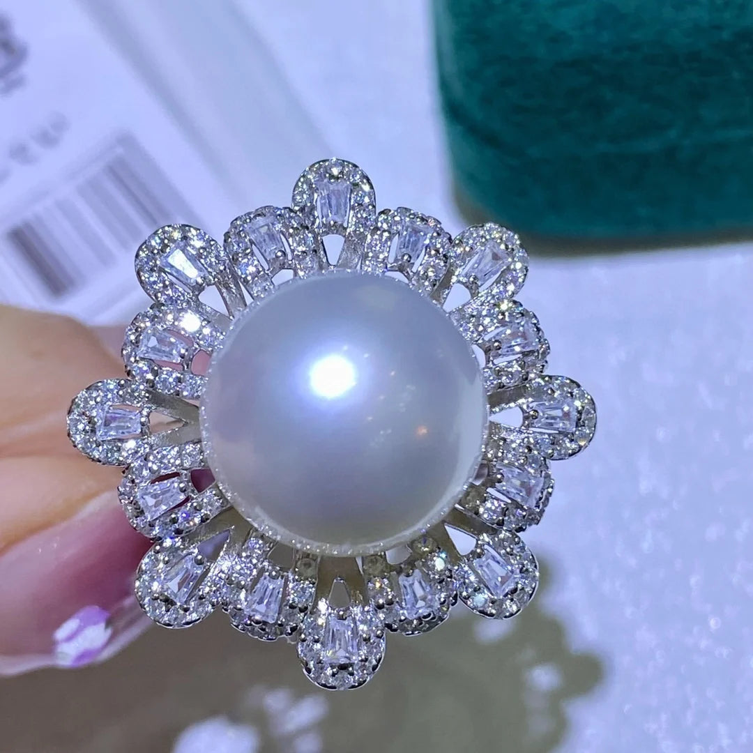 Bague Ancienne Perle et Diamant