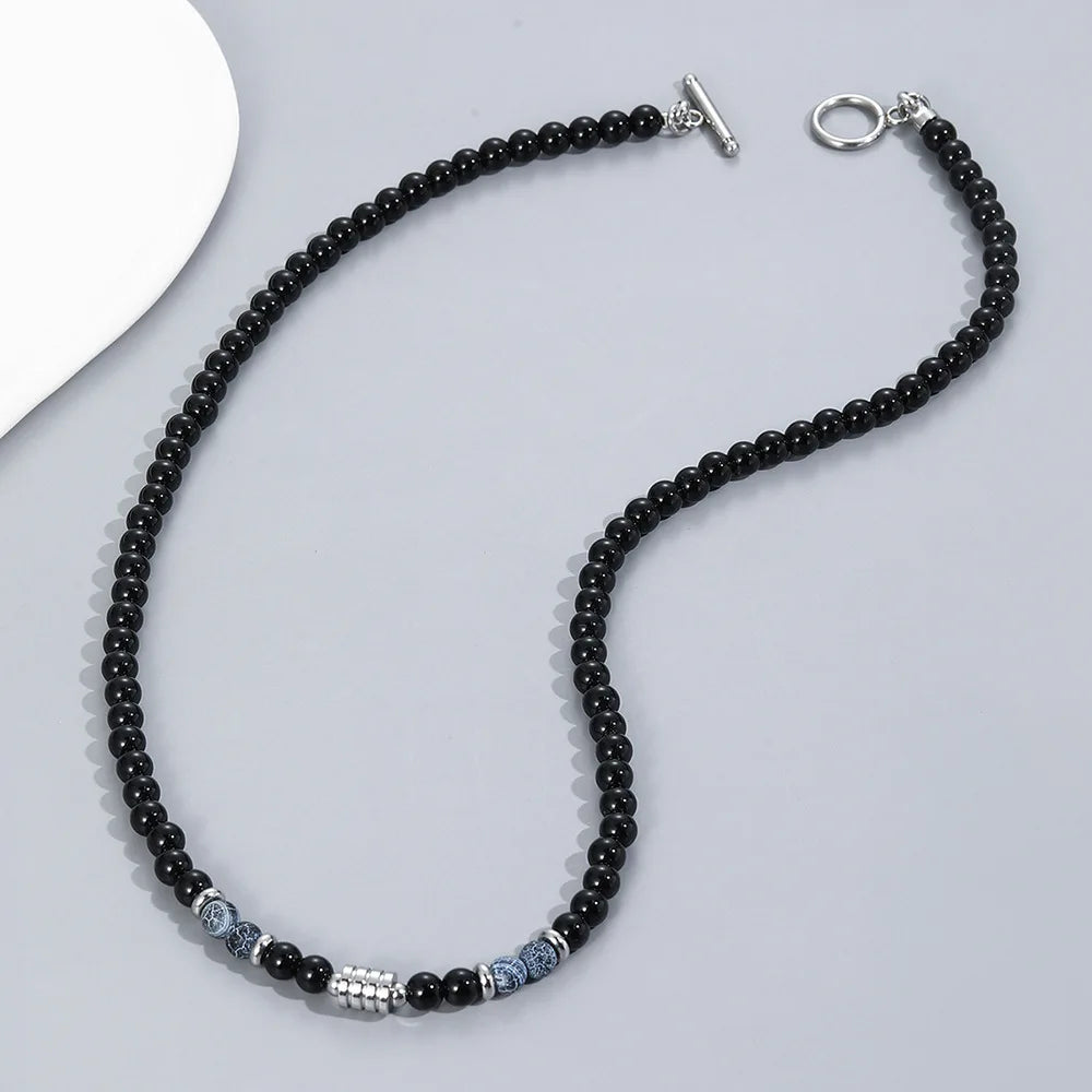 Collier Perle Noire Ras de Cou
