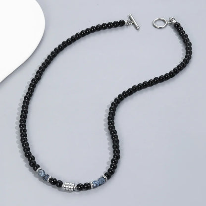 Collier Perle Noire Ras de Cou