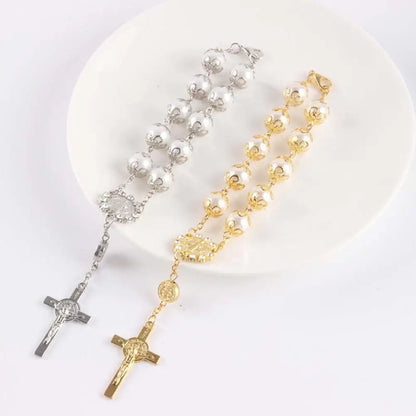 Bracelet Croix Perle