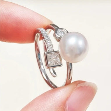 Bague Perle Diamant