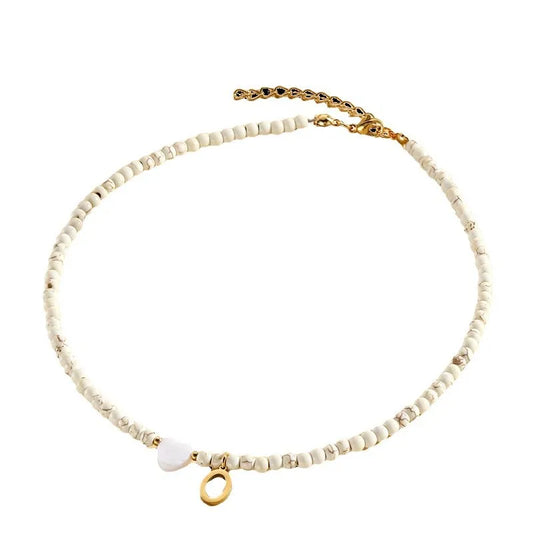 Collier Perle avec Lettre