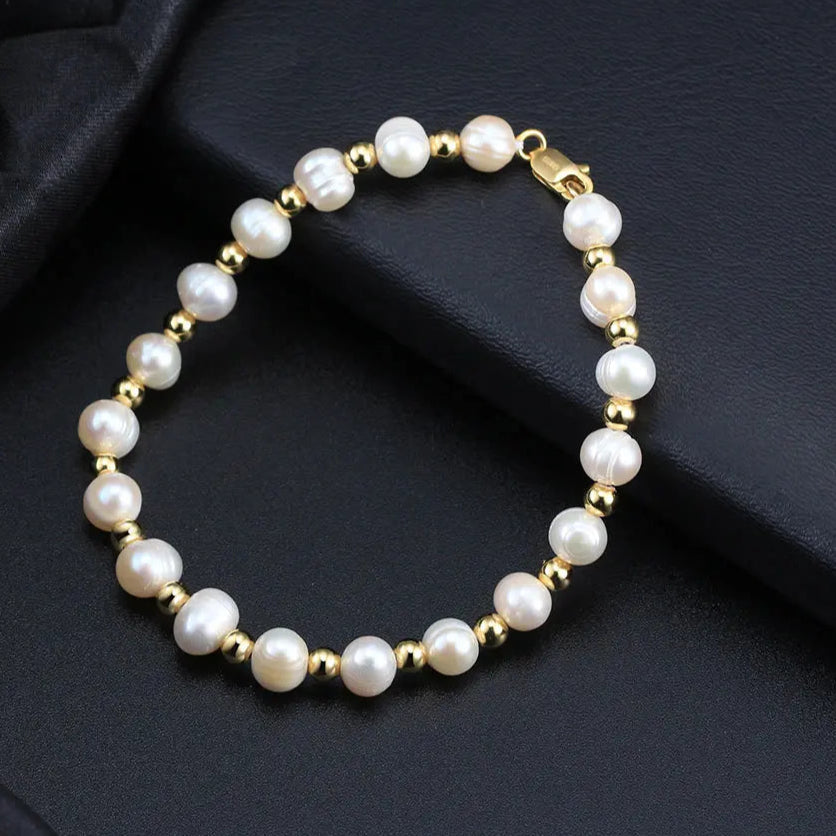 Bracelet Perle Blanche