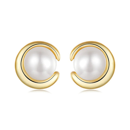 boucle d'oreille perle or 18 carats
