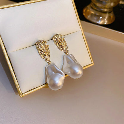Boucle d'Oreille Noeud Perle