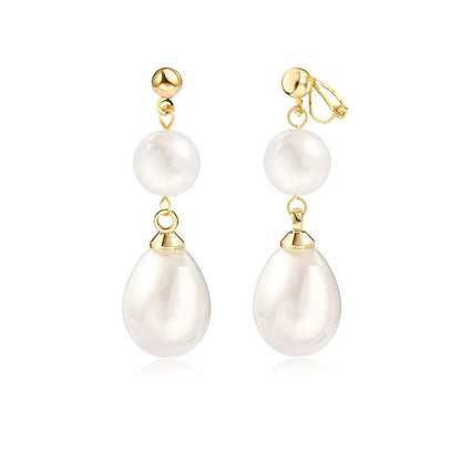 Boucle d'Oreille Clip Perle