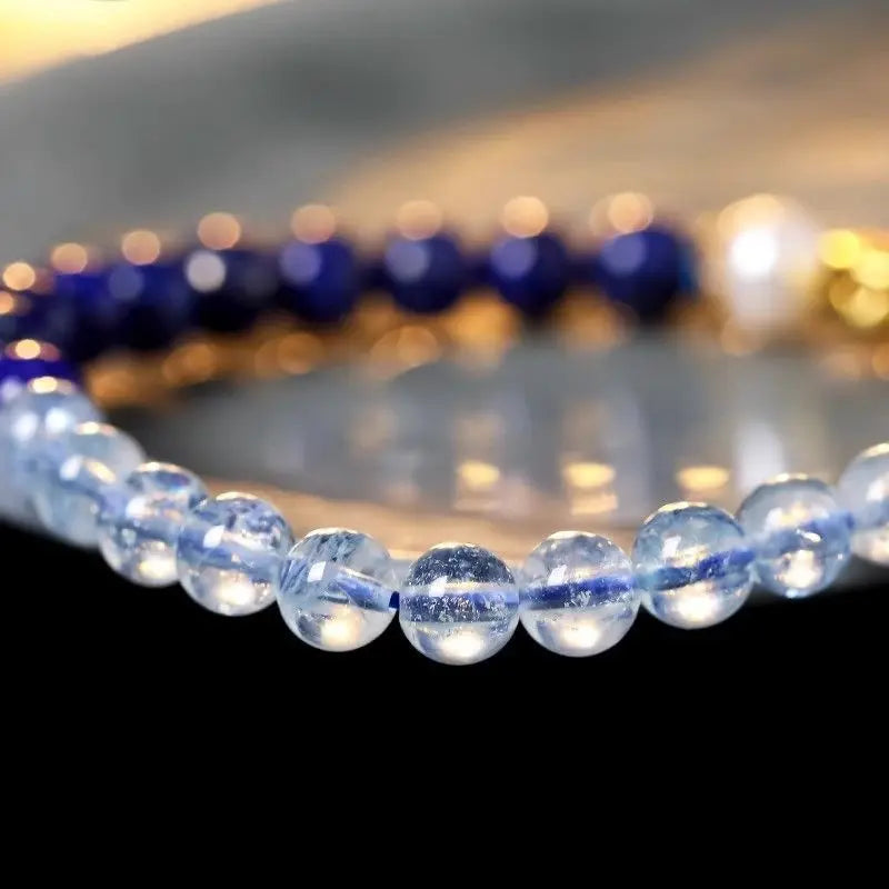 Bracelet Perle Aigue Marine