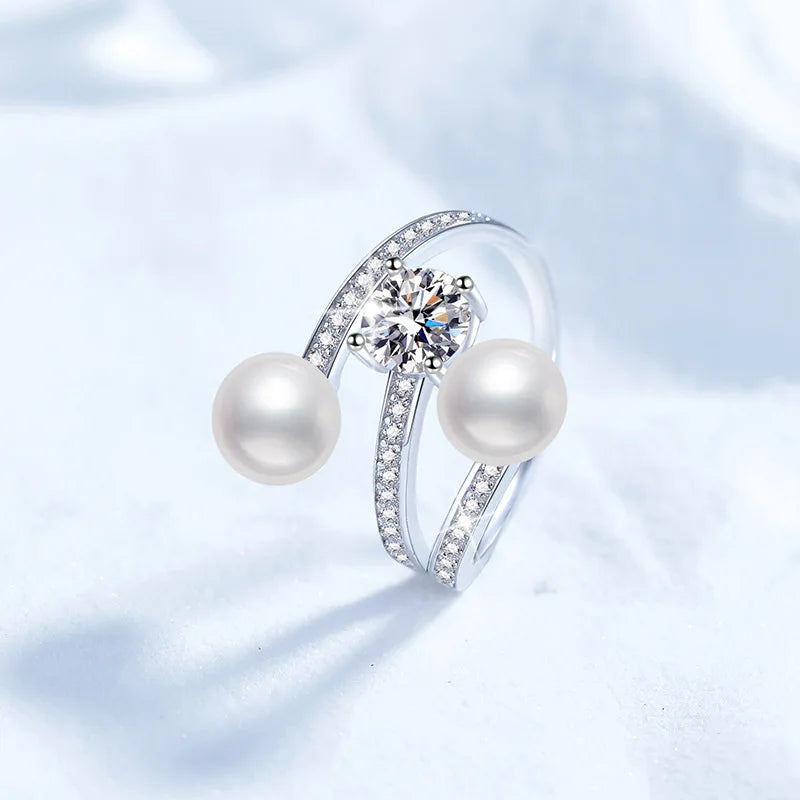 Bague Ouverte Perle