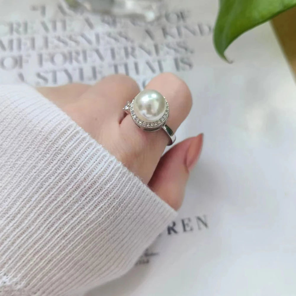 Bague avec Perle Amovible