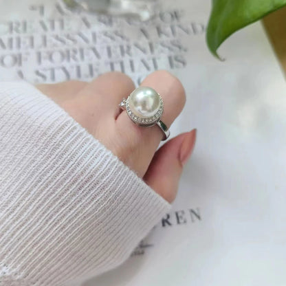 Bague avec Perle Amovible