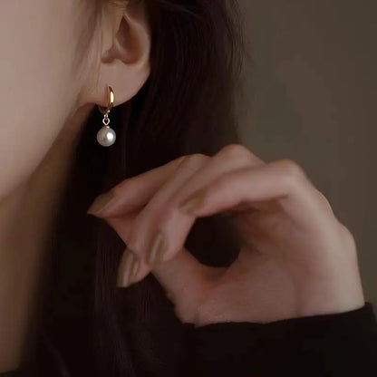 Boucle d'Oreille Perle Acier Inoxydable