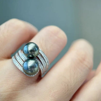 Bague Toi et Moi Perle