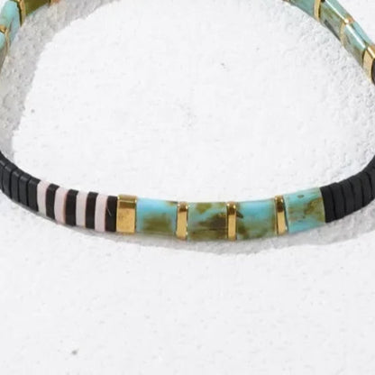 Bracelet Homme Perle Plate