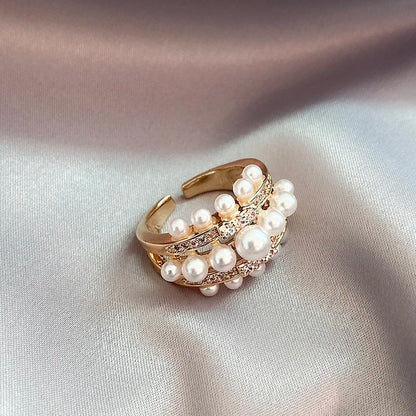 Bague Perle 3 Rangs