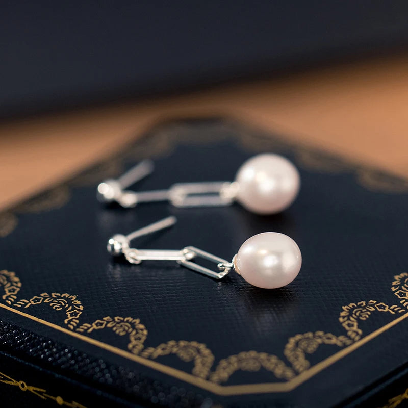 Boucle d'Oreille Perle Luxe