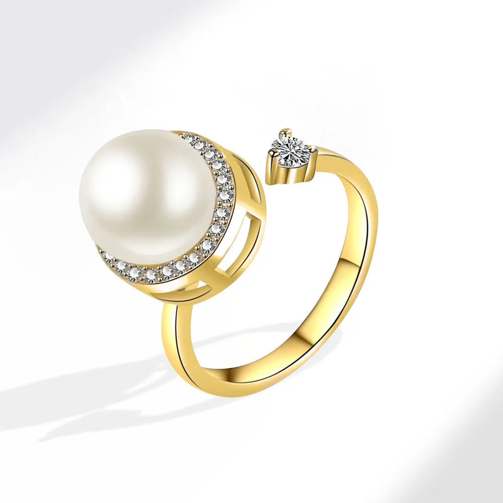 Bague avec Perle Amovible