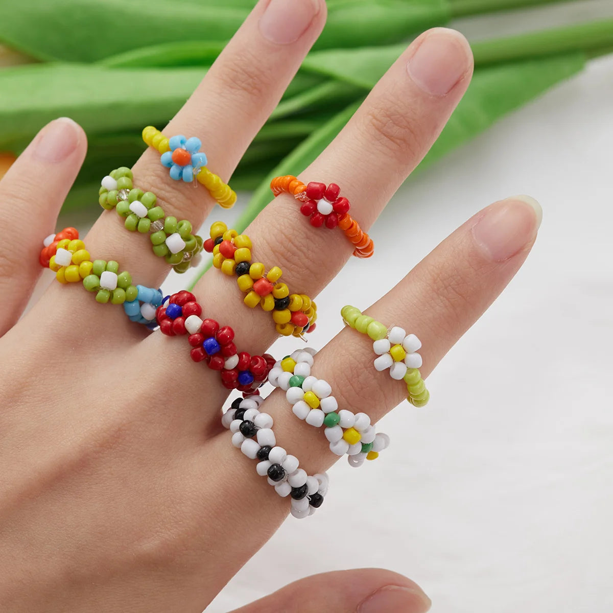 Bague en Perle de Rocaille