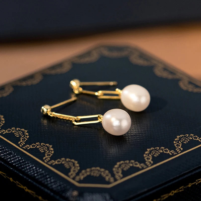 Boucle d'Oreille Perle Luxe
