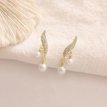 Boucle d'Oreille Double Perle