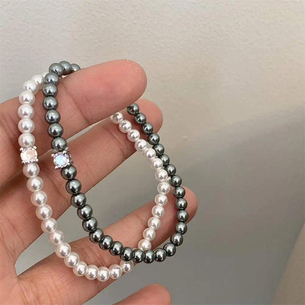 bracelet perle strass