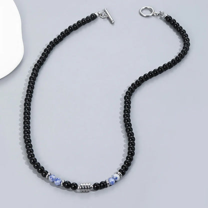 Collier Perle Noire Ras de Cou
