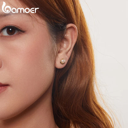 boucle d'oreille perle or 18 carats