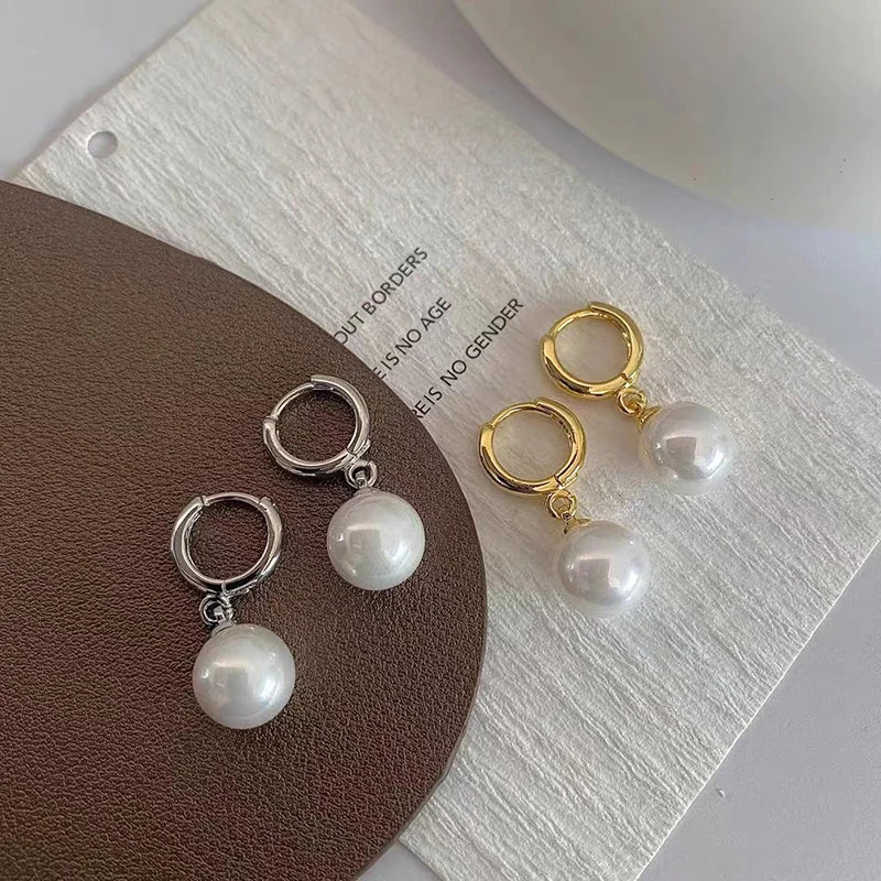 Boucle d'Oreille Perle Acier Inoxydable