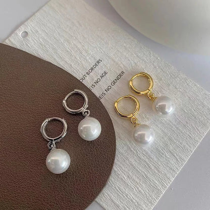 Boucle d'Oreille Perle Acier Inoxydable