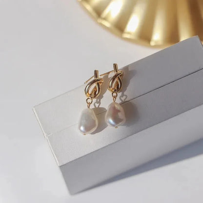 Boucle d'Oreille Perle d'Huitre