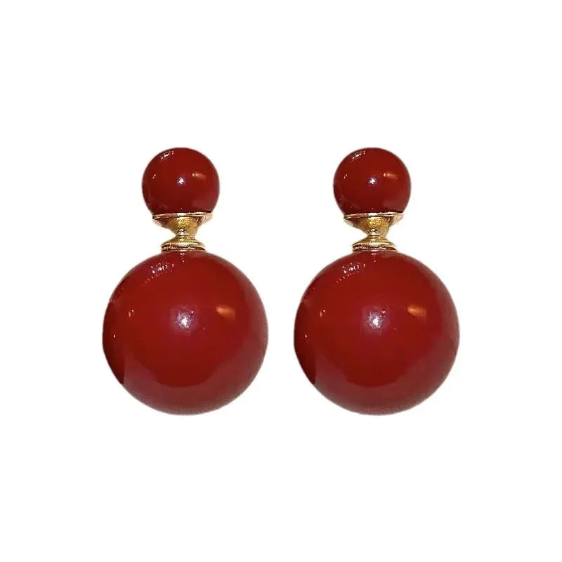 Boucle d'Oreille Perle Résine