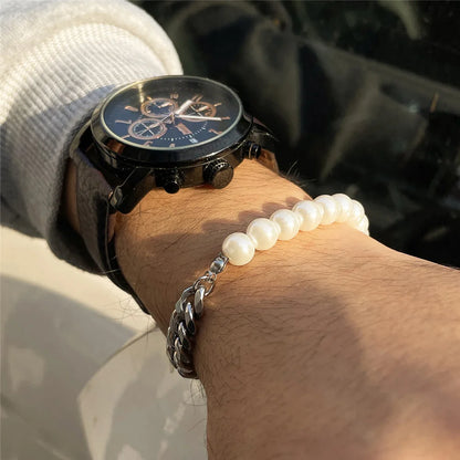 Bracelet Perle Homme Luxe