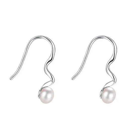 Boucle d'Oreille Perle Fine