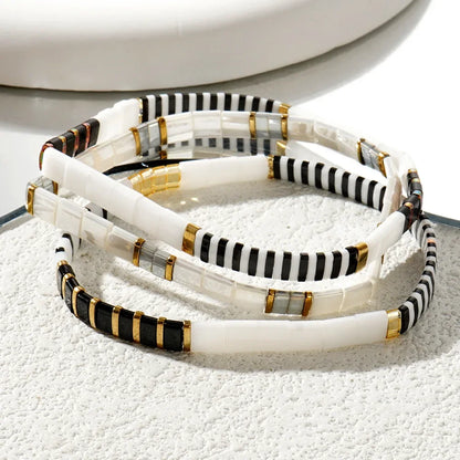 Bracelet Femme Perle Plate
