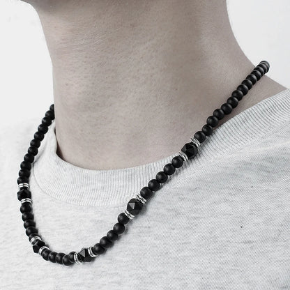 Collier Perle Ras de Cou Homme