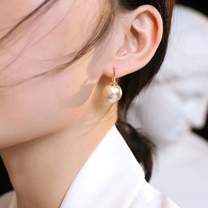 Boucle d'Oreille Perle Rose Pale